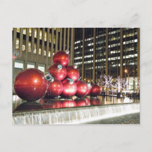 New York City Christmas Holiday Postcard