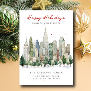 New York City Christmas New Address Announcement