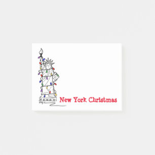 New York City Christmas Statue of Liberty NYC Post-it Notes