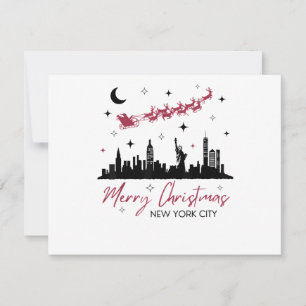 New York City Christmas Trip, Merry Christmas New Holiday Card