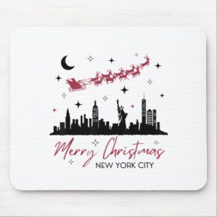 New York City Christmas Trip, Merry Christmas New  Mouse Pad