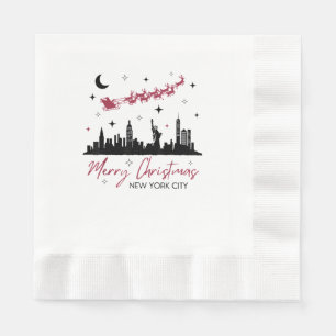 New York City Christmas Trip, Merry Christmas New Napkin