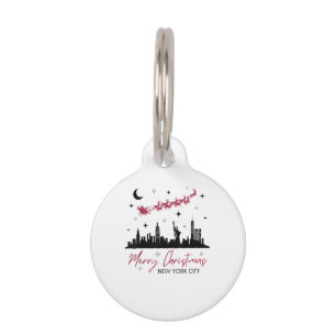 New York City Christmas Trip, Merry Christmas New Pet Tag