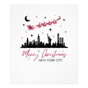 New York City Christmas Trip, Merry Christmas New Photo Print