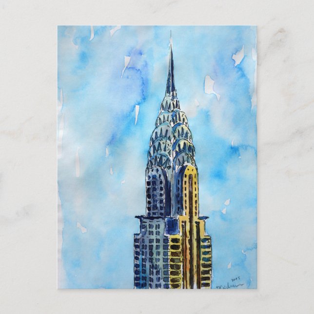 New York City Chrysler Building Postcard (Front)