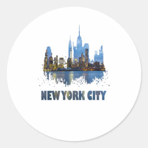 New York City Classic Round Sticker