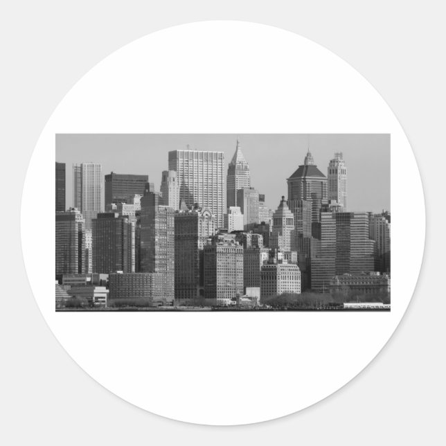 New York City Classic Round Sticker (Front)