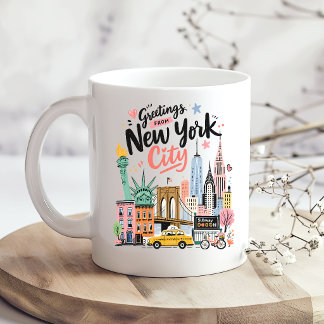 New York City Coffee NYC Skyline Mug