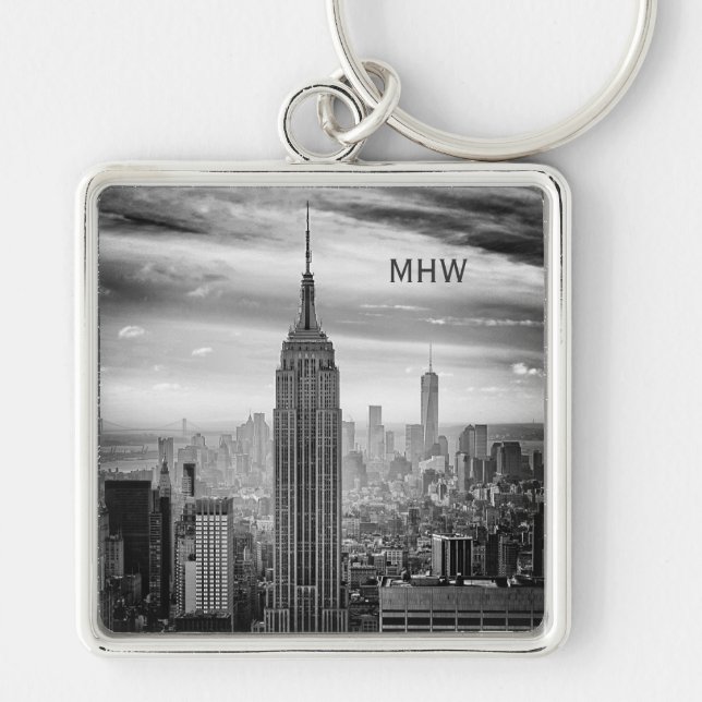 NEW YORK CITY custom monogram key chain (Front)