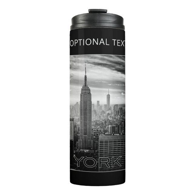 NEW YORK CITY custom text tumbler (Front)