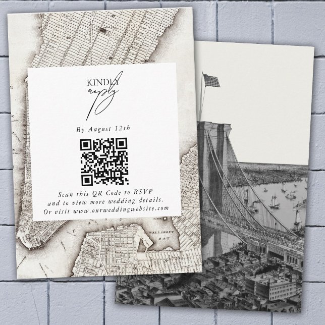 New York City Destination NYC Wedding Enclosure Card (New York City Destination NYC Wedding Enclosure Card)