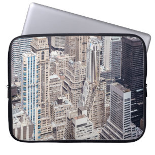 New York City diverse architecture, colour toned a Laptop Sleeve