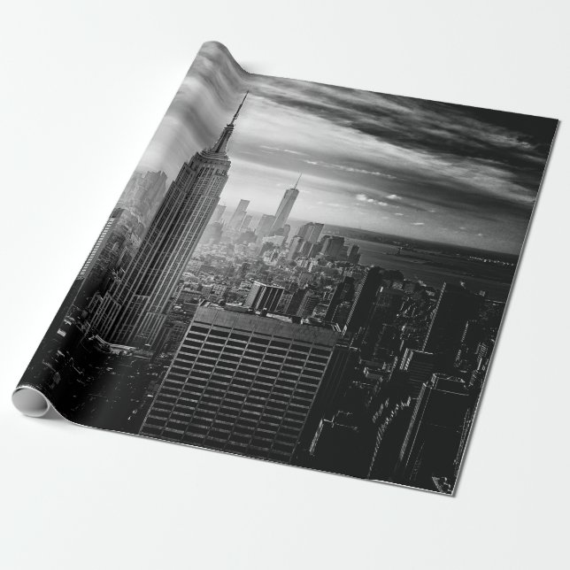 New York City Empire State Building Wrapping Paper (Unrolled)