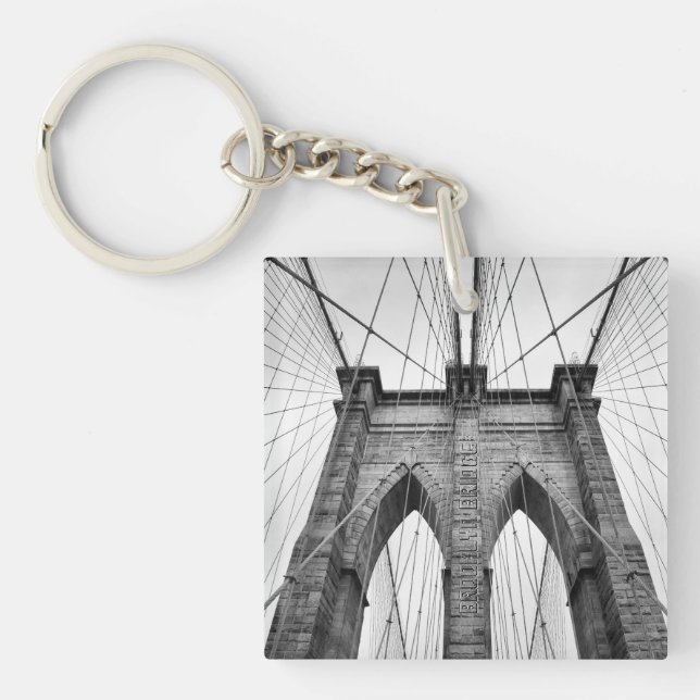 New-York City Famous Brooklyn Bridge Key Ring (Front)
