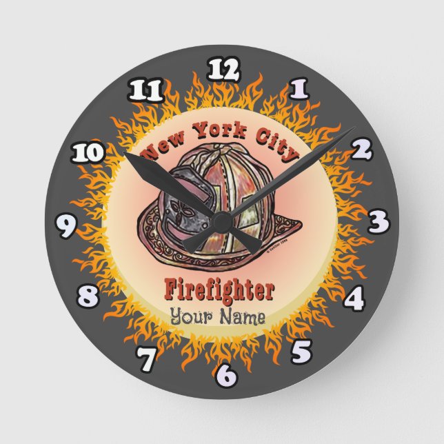 New York City Firefighter  clock (Front)