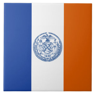 New York city flag Ceramic Tile
