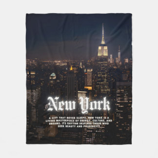 New York City Fleece Blanket