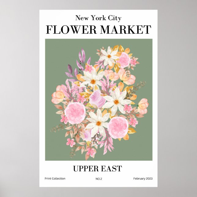 New York City Flower Market Upper East Poster (Front)