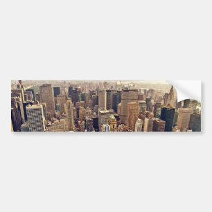 New York City From Above Bumper Sticker