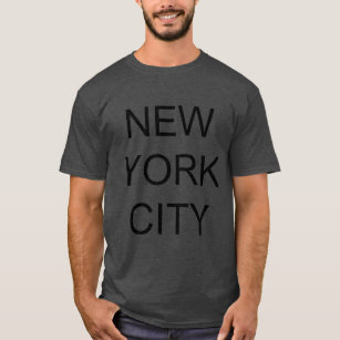 NEW YORK CITY front black with mirror back T-Shirt