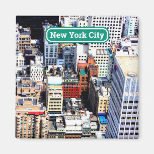 New York City gift souvenir decor colourful Magnet