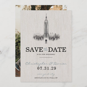 New York City Grooms Save The Date