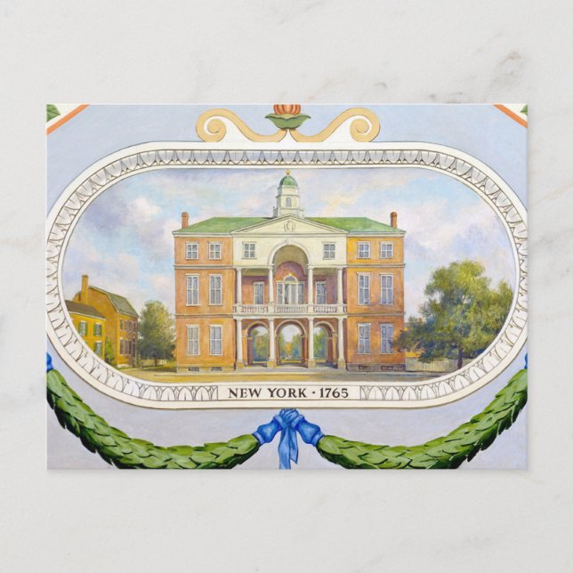 New York City Hall - 1765 Postcard (Front)