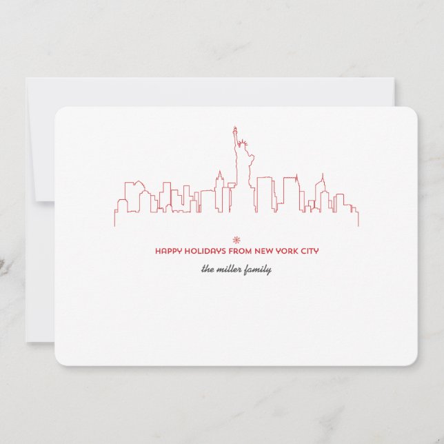 New York City Holiday Skyline (Front)