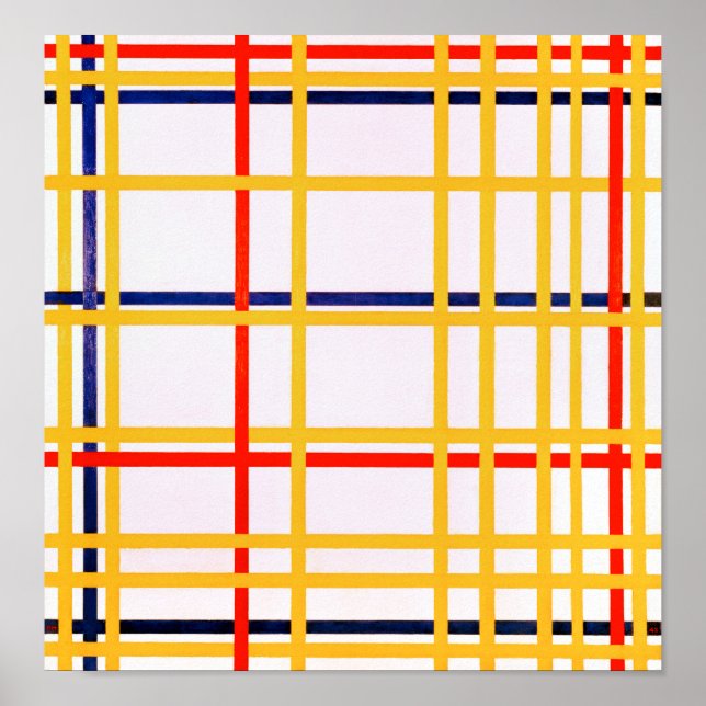 New York City I | Piet Mondrian | Poster (Front)