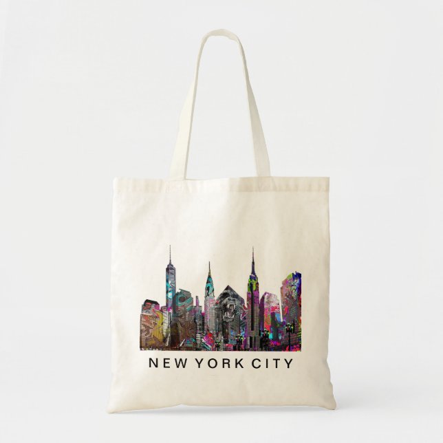 New York City in graffiti Tote Bag (Front)