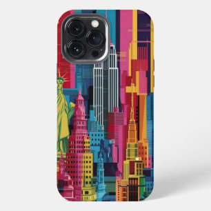 New York City in Kobra’s Vibrant Style iPhone Case