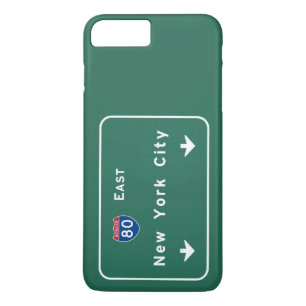 New York City Interstate Highway Freeway Road Sign iPhone 8 Plus/7 Plus Case