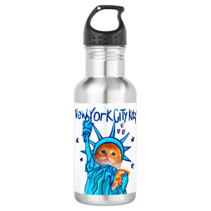 New york city kitty 532 ml water bottle