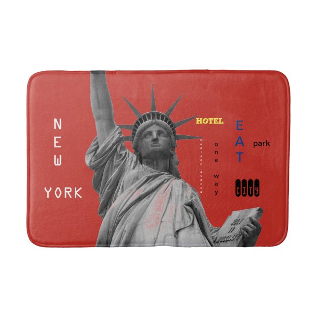 New York City Lady Liberty Bath Mat (Front)