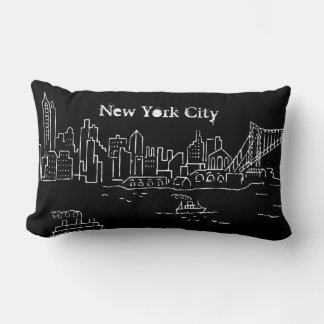 New York City Landscape Throw Pillow