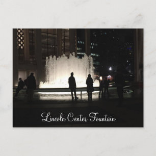 New York City Lincoln Centre Couples Watching Postcard