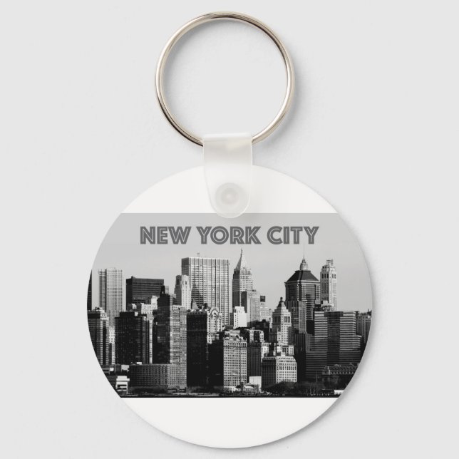 New York City  Lower-Manhattan Pro Photo Key Ring (Front)