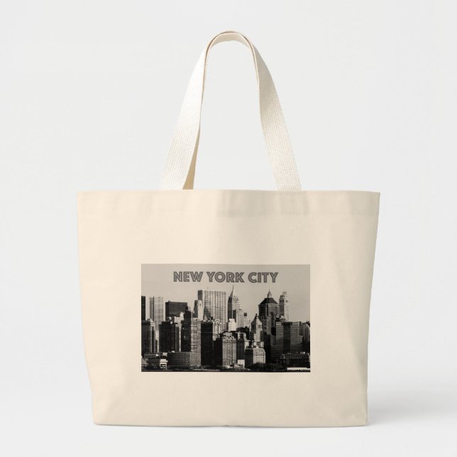New York City  Lower-Manhattan Pro Photo Large Tote Bag (Front)