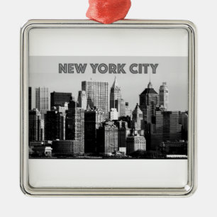 New York City Lower-Manhattan Pro Photo Metal Ornament