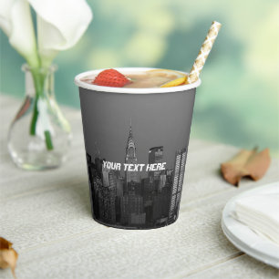 New York City Manhattan Empire State Building Cool Paper Cups