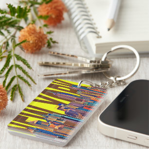 new york city Manhattan Skyline Key Ring
