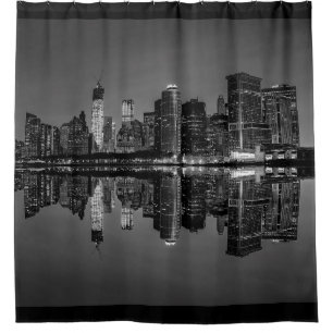 New York City Manhattan Skyline Shower Curtain