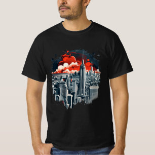 New York City Manhattan skyline T-Shirt design
