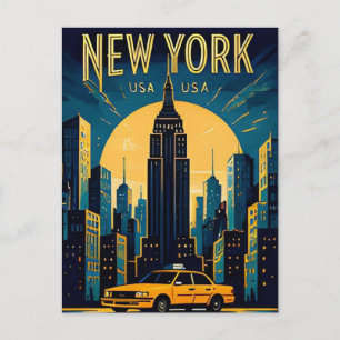 New York City Manhattan Skyline Urban Adventure Postcard