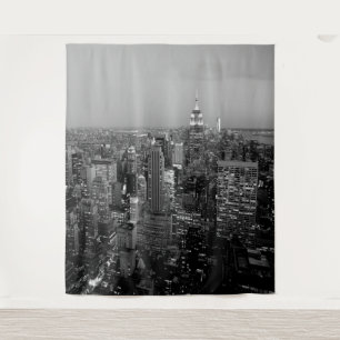 New York City Manhattan Skyline Wall Art Mural Tapestry