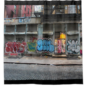 New York City Manhattan Street Scene Shower Curtain