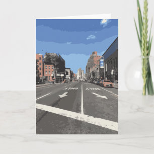 New York City Manhattan Streets Taxi Cab Card