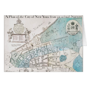 New York City Map, 1728