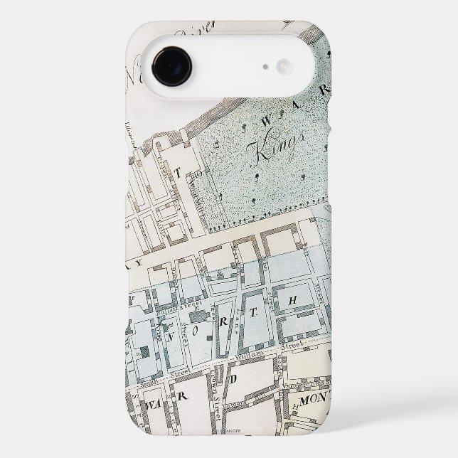 New York City Map, 1728 Case-Mate Samsung Galaxy Case (Back)