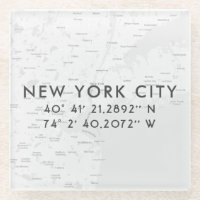 New York City Map Custom Coordinates